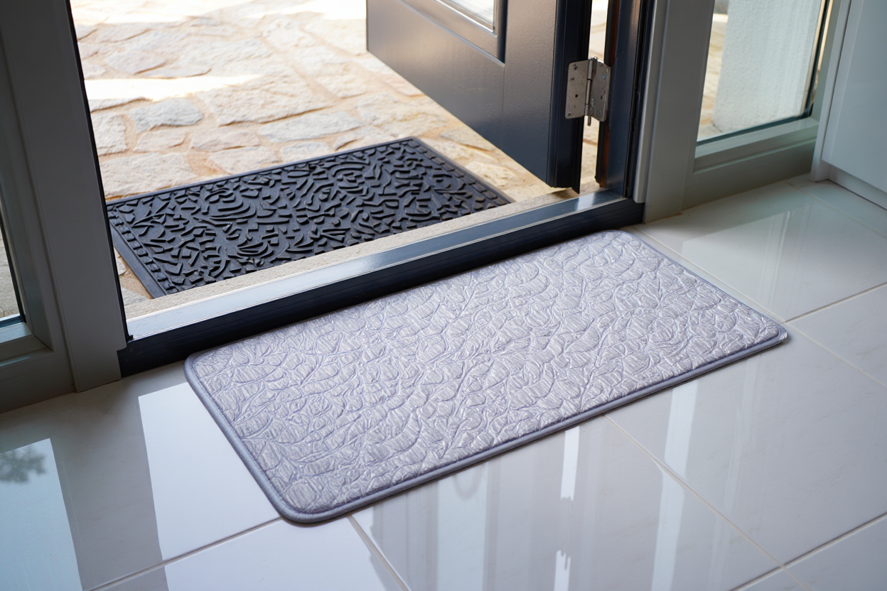 Tapis extérieur + intérieur : la combinaison gagnante pour votre entrée