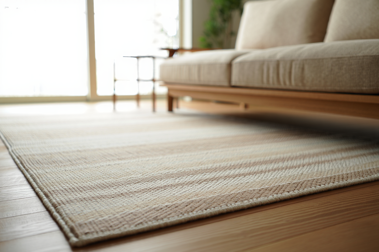 Tapis sous le canapé ou devant : guide pour bien le placer