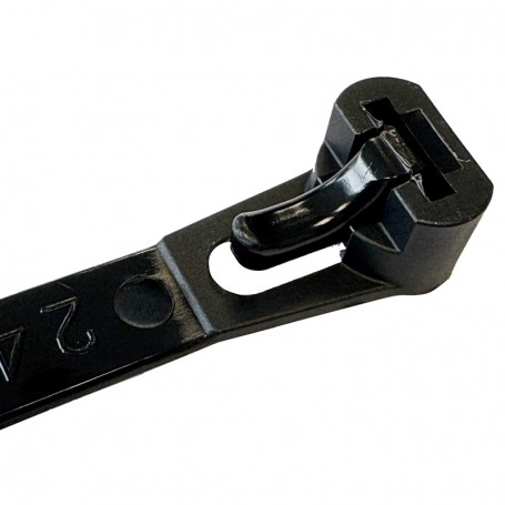 Colliers de serrage ré-utilisables 8x400 mm - Sachet de 50 - noir