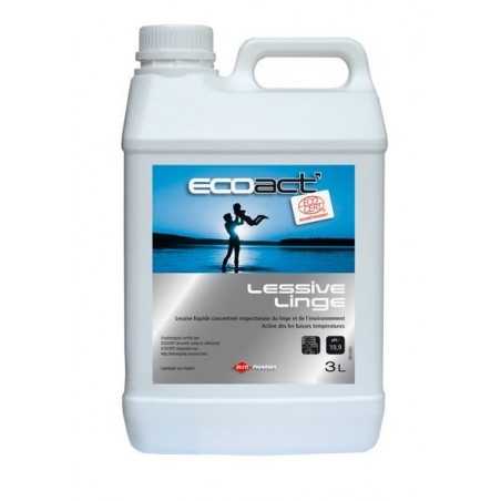 Lessive Liquide linge toutes temperatures 3 litres concentré - ECOACT