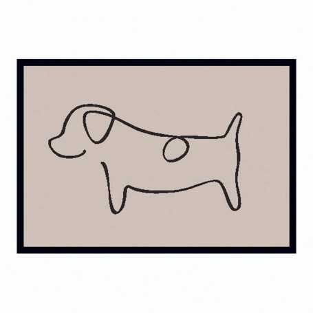 Tapis absorbant motif chien 50 x 75 cm