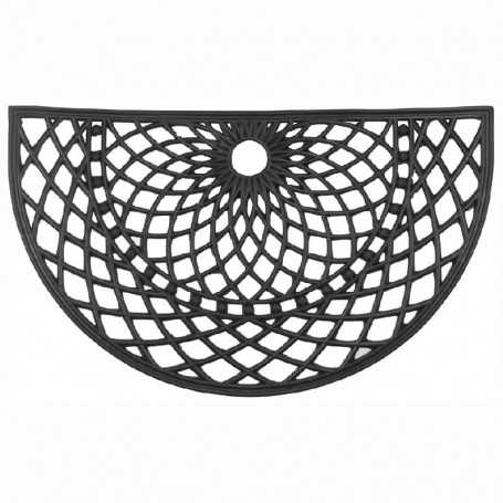 Tapis d'entrée extérieur demi-lune 45 x 75 cm
