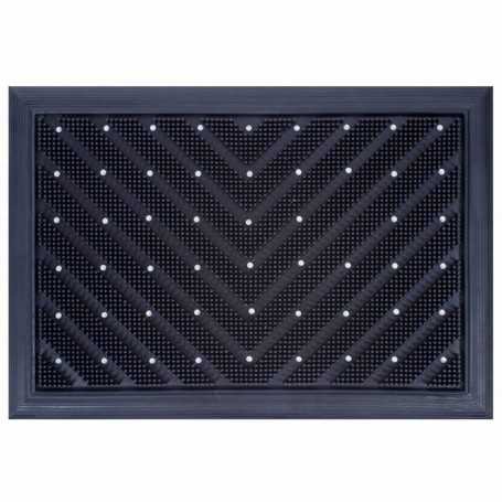 Tapis d'entrée extérieur motif "triangle" 45 x 65 cm
