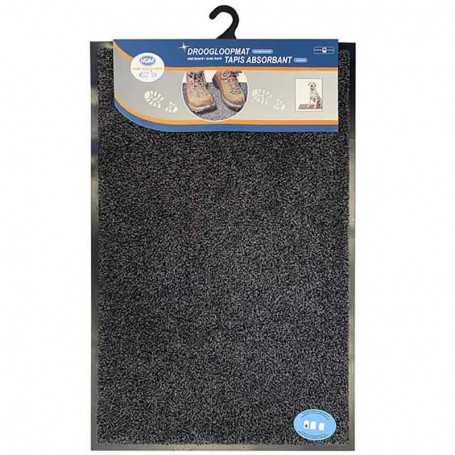 tapis absorbant rebords 40x60 noir