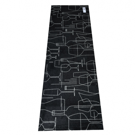 Tapis cuisine black wine 50x150 cm