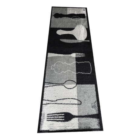 Tapis de cuisine 50 X 150 cm - "Sel et poivre" - karpet