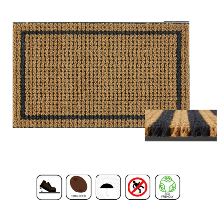 tapis coco bordure 45x75cm