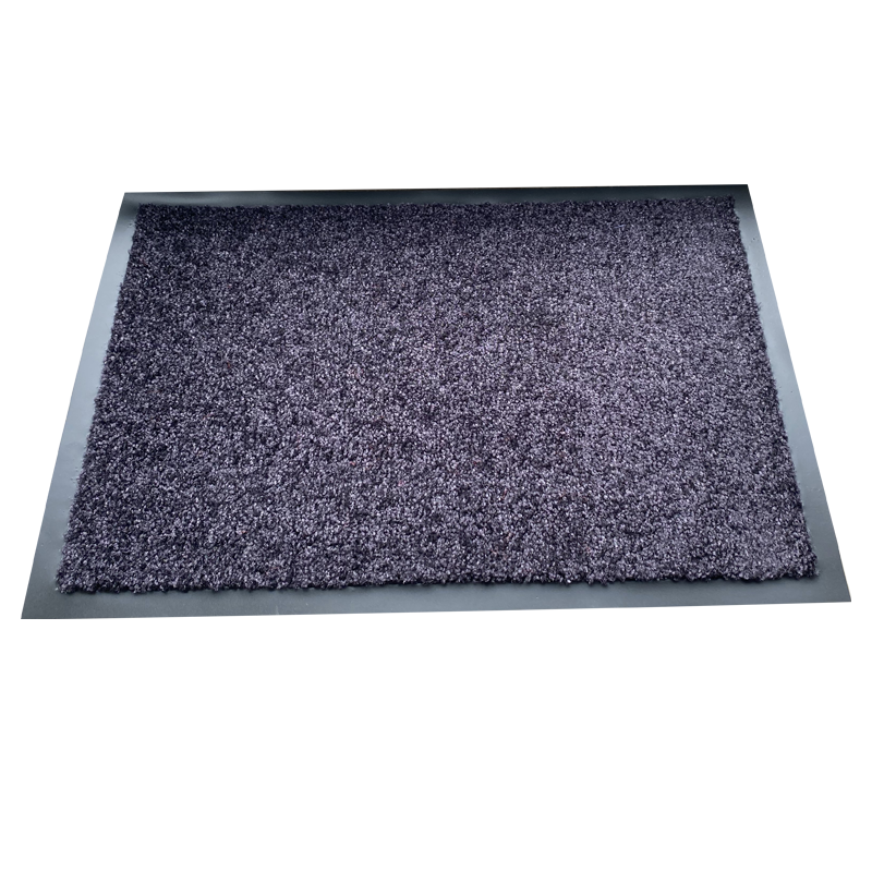 Tapis D'entrée Ultra Absorbant - 60x40 Cm - Noir - Coton + Polyester - Antidérapant - Pour Intérieur/extérieur Abrité