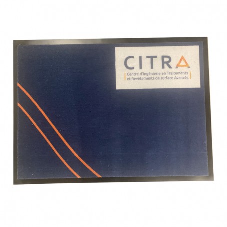 Tapis personnalisé logo avec rebords