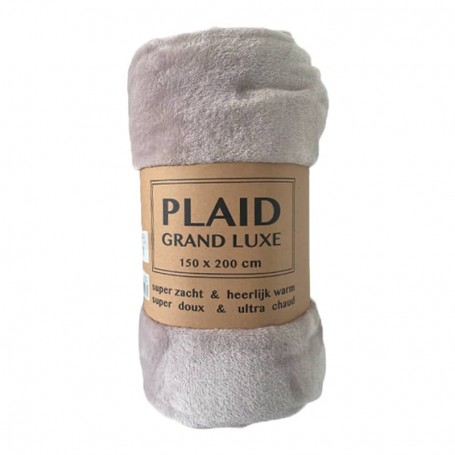 Plaid microfibre sable 280gr/m2 - 150x200 cm