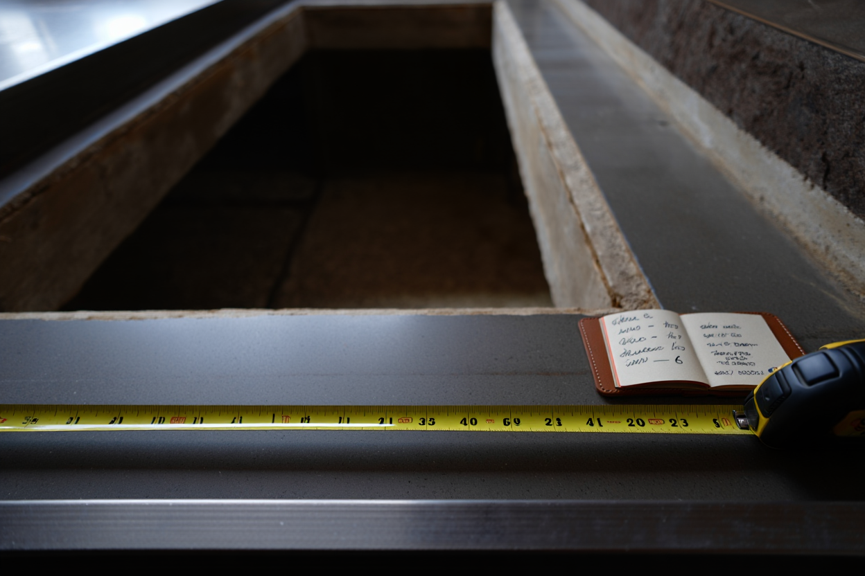 Mesure des dimensions d'entrée