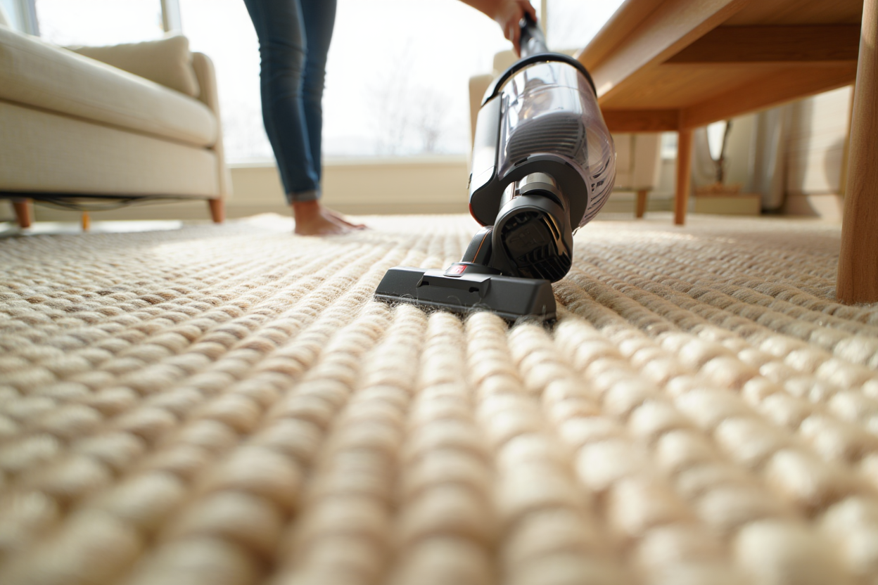 Entretien tapis salon