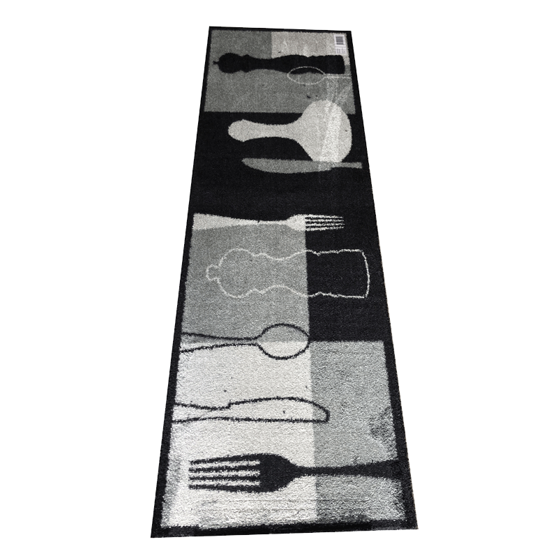 Tapis de cuisine Sel et Poivre 50×150 cm Karpet, velours doux antidérapant