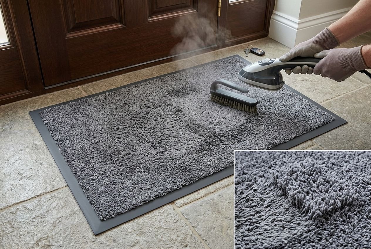 Comment redonner du gonflant à un tapis aplati facilement